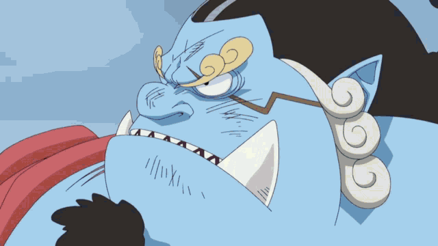 a cartoon character is holding a sword and looking up at the sky