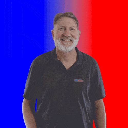 a man in a black shirt with a name tag that says ' johnson '