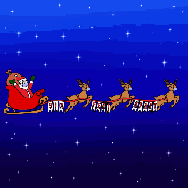 a christmas card that says happy holidays and stay safe
