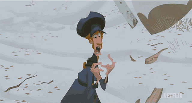 a cartoon character with a netflix logo on the bottom right