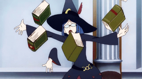 Book Little Witch Academia GIF - Book Little Witch Academia GIFs