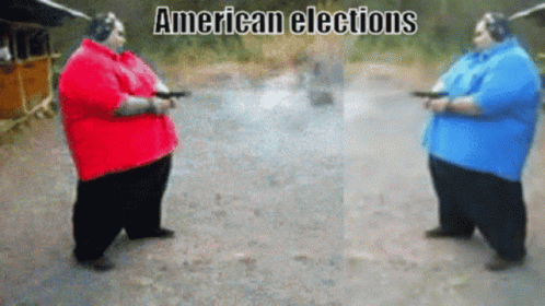 American Elections Two Man Two Fat Man Republician Democrat GIF - American Elections Two Man Two Fat Man Republician Democrat GIFs