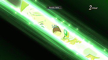 a screenshot of a video game that says mystic arte at the top