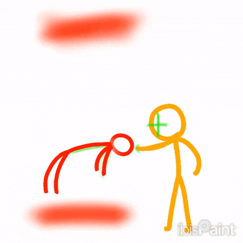 a drawing of a stick figure with ibis paint written on the bottom right