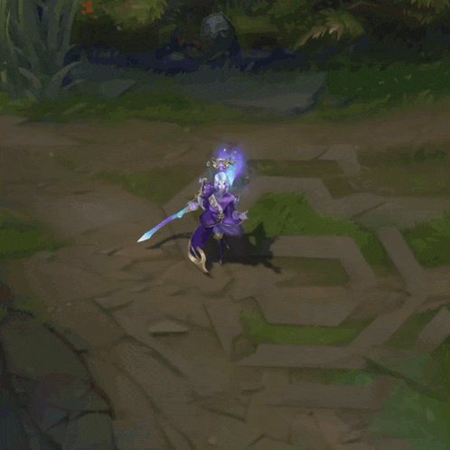 a cartoon character is holding a white swan in a video game