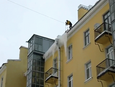 Look Out Below! GIF - Ice Drop Russia GIFs