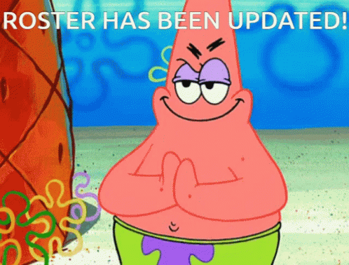 Roster Update GIF - Roster Update Updated GIFs