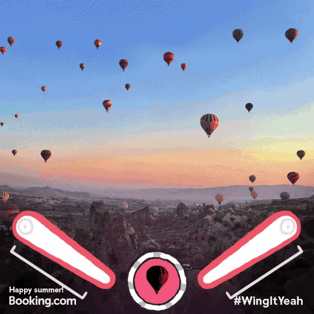 Pinball Hot Air Balloon GIF - Pinball Hot Air Balloon Booking Com GIFs