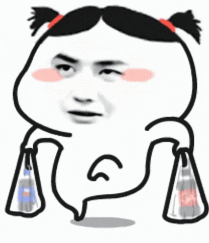 a cartoon character with pigtails is holding a bottle of coke .