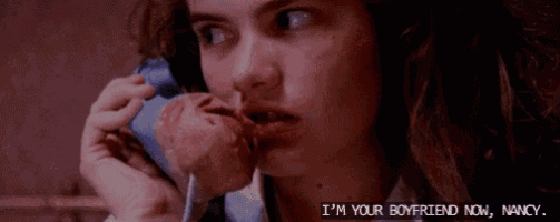 a close up of a woman licking a baby 's face and saying i 'm your boyfriend now nancy .