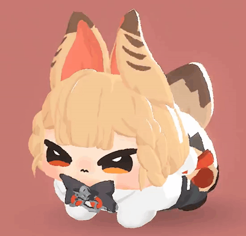 a cartoon drawing of a fox with a bow tie around its neck