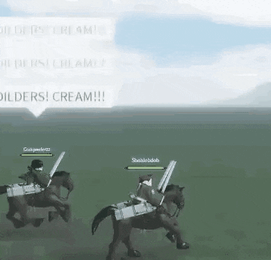 a group of people are riding horses in a video game .