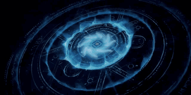 a pirate ship is in the middle of a swirl of blue smoke .