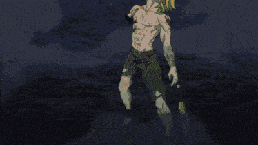 a cartoon drawing of a person flying through a yellow light