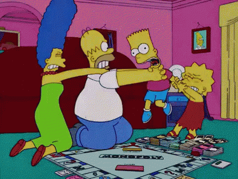 Game Night GIF - Simpsons Games Hard GIFs
