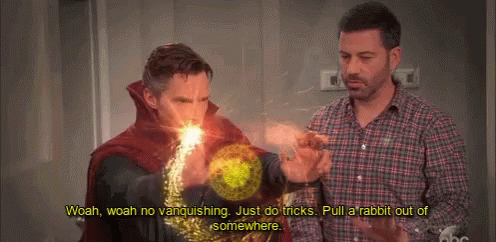 Doctor Strange Tricks GIF - Doctor Strange Tricks Jimmy Kimmel GIFs