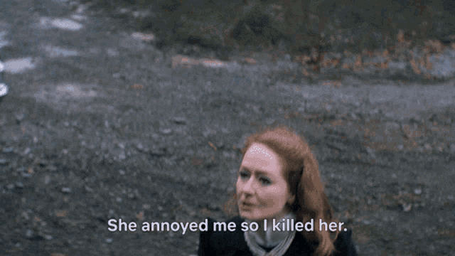 a woman says she annoyed me so i killed her next to a car