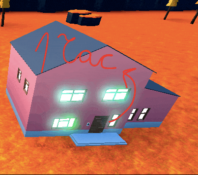 a computer generated image of a house with the word peace written on it