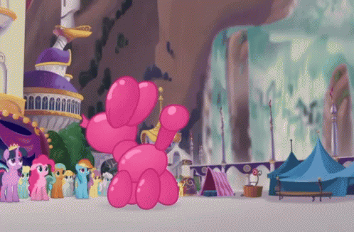 Kill The Balloon Animal GIF - My Little Pony Step On Deflate GIFs