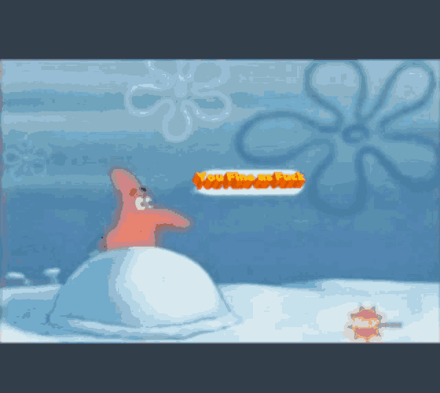 patrick star from spongebob sits on top of a snow globe