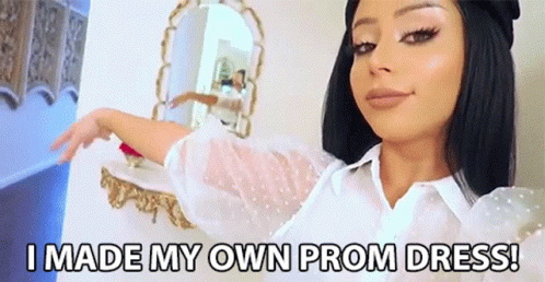 I Made My Own Prom Dress Diy GIF - I Made My Own Prom Dress Diy Do It Your Own Dress GIFs