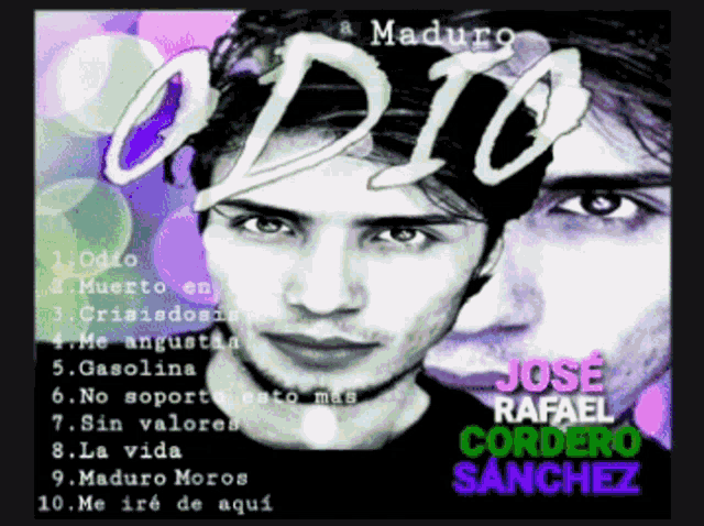 a poster for jose rafael cordero sanchez 's album