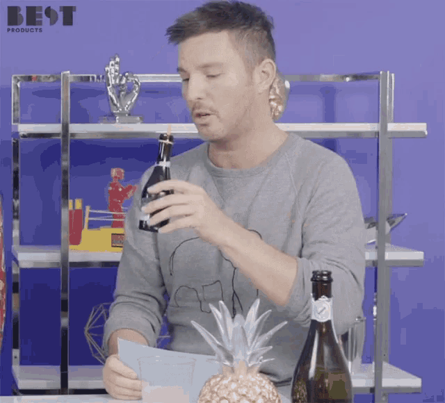 Taking A Drink Cheers GIF - Taking A Drink Cheers Ill Drink To That GIFs