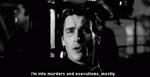 Pissed Off American Psycho Talking GIF - Pissed Off American Psycho Talking Im Into Murders And Executions GIFs
