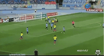a soccer game is being played on a field with sixt advertisements on the side