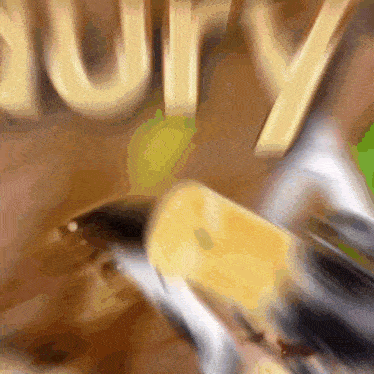 a blurred image of a person 's face with the word curry in the background