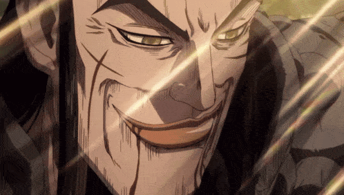 a close up of a man 's face with a glowing light behind him