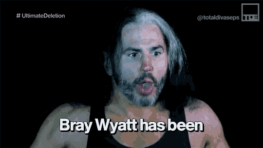 a wrestler says bray wyatt has been in a dark room