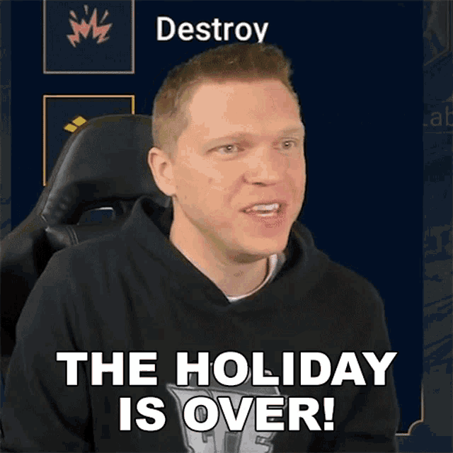 The Holiday Is Over Chofly Elite GIF - The Holiday Is Over Chofly Elite No More Holidays GIFs