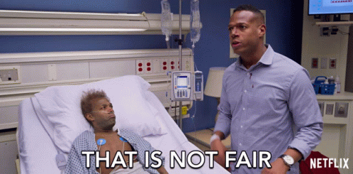 That Is Not Fair Pointing GIF - That Is Not Fair Pointing Hospital GIFs