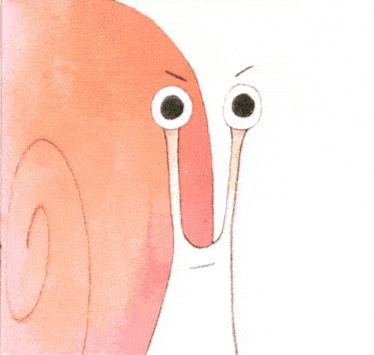 a close up of a cartoon character 's eyes and mouth .