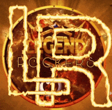 a logo for legend pickers is lit up in yellow