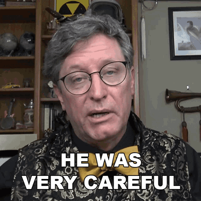 He Was Very Careful Lance Geiger GIF - He Was Very Careful Lance Geiger The History Guy GIFs