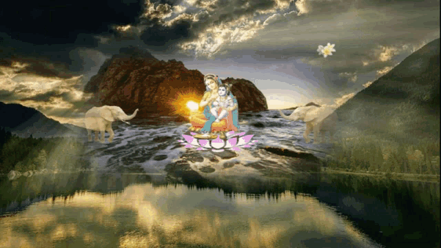 Jai Sh Krishna Nature GIF - Jai Sh Krishna Nature Flowers GIFs