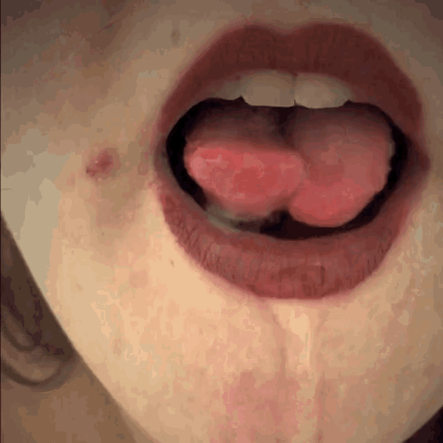 Split Tongue Water GIF - Split Tongue Water Lipstick GIFs
