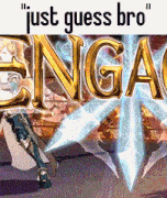 a picture of a video game with the words " just guess bro " on it