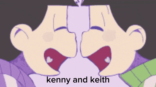 a cartoon character with the words kenny and keith on the bottom
