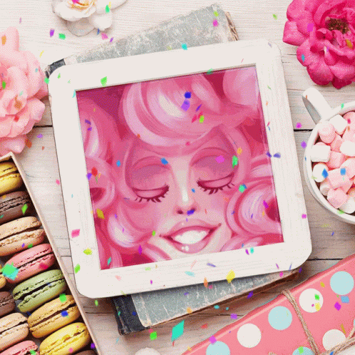 Ms Pinky Confetti GIF - Ms Pinky Confetti Art GIFs