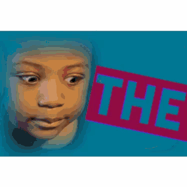 a girl 's face is behind a sign that says " what the fuck "