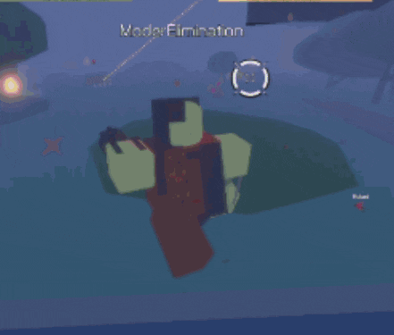 a screenshot of a video game that says mode elimination on it