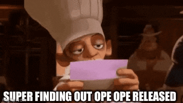 a cartoon chef is holding a piece of paper in front of his mouth .