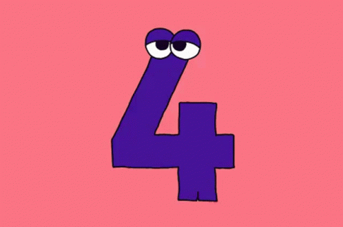 Four Numbers GIF