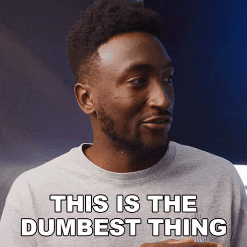 This Is The Dumbest Thing I'Ve Ever Seen Marques Brownlee GIF - This Is The Dumbest Thing I'Ve Ever Seen Marques Brownlee That'S The Most Idiotic Thing I'Ve Seen GIFs