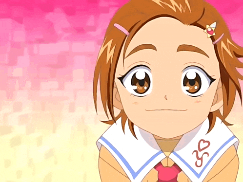 a cartoon girl with a star in her hair