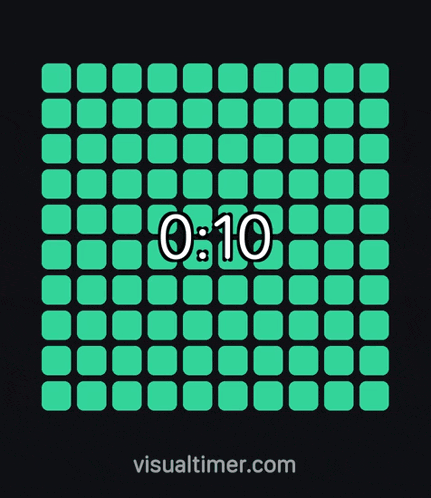 a screen shows a countdown of 0:08 with visualtimer.com on the bottom