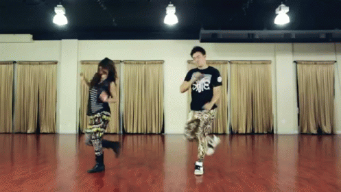 Phil From Wong Fu Productions Learning Dance Moves From Yuri Tag In Their Step By Step Series. GIF - Phil Wongfu Yuri GIFs